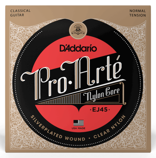 D'ADDARIO EJ45 PRO-ARTE NYLON CLASSICAL GUITAR STRINGS, NORMAL TENSION
