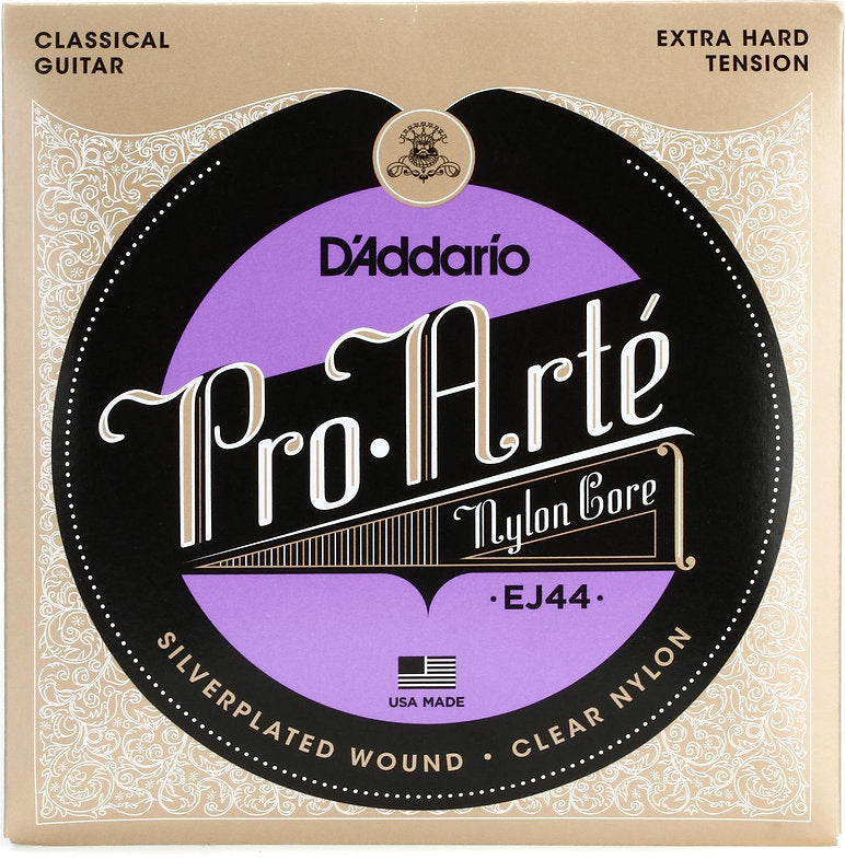 D'ADDARIO EJ44 PRO-ARTE NYLON CLASSICAL GUITAR STRINGS, EXTRA HARD TENSION