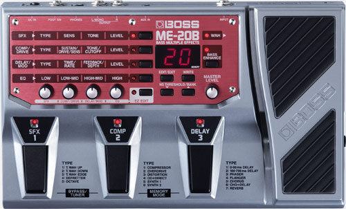 BOSS BASS MULTIPLE EFFECTS ME-20B - (FLOOR SAMPLE)