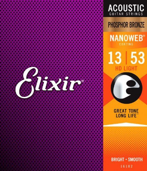 ELIXIR 16182 PHOSPHOR BRONZE NANOWEB