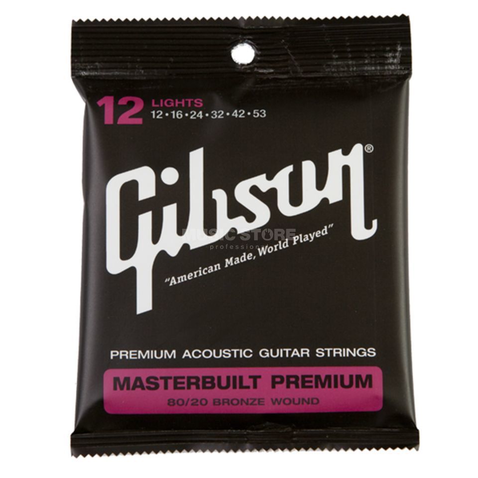 GIBSON MASTERBUILT PREMIUM BRONZE LIGHTS 12-53 80/20 SAG-BRS12