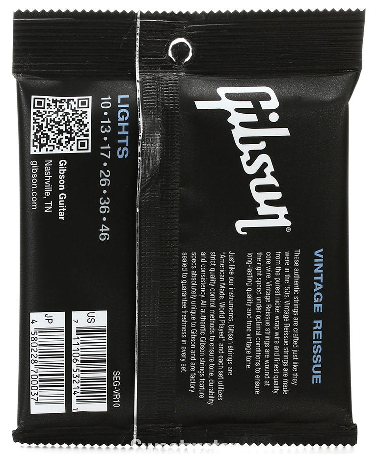 GIBSON VINTAGE REISSUE ELECTRIC GUITAR STRINGS SEG-VR10