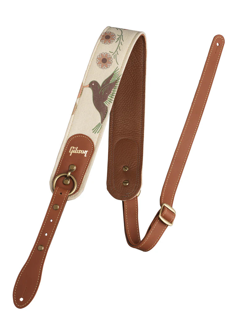 GIBSON THE HUMMINGBIRD PREMIUM GUITAR STRAP - ASPS-HB