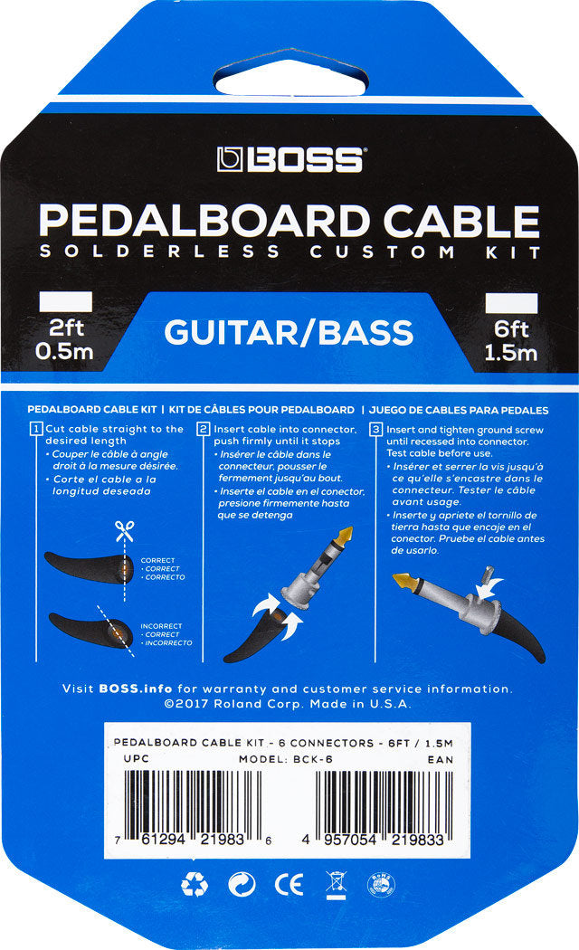 BOSS PEDALBOARD CABLE KIT - BCK-6