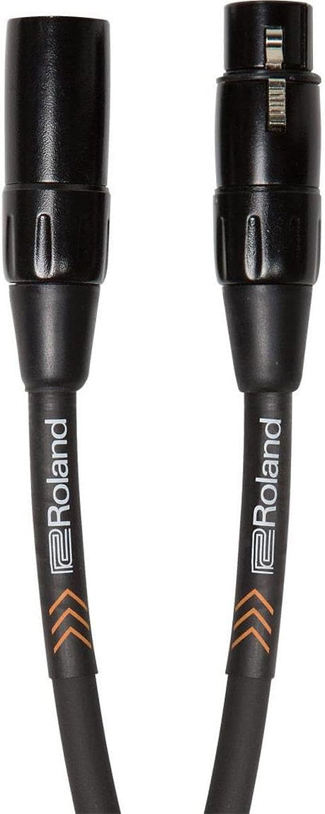 ROLAND BLACK SERIES HEAVY-DUTY XLR MICROPHONE CABLE, 25-FEET - RMC-B25