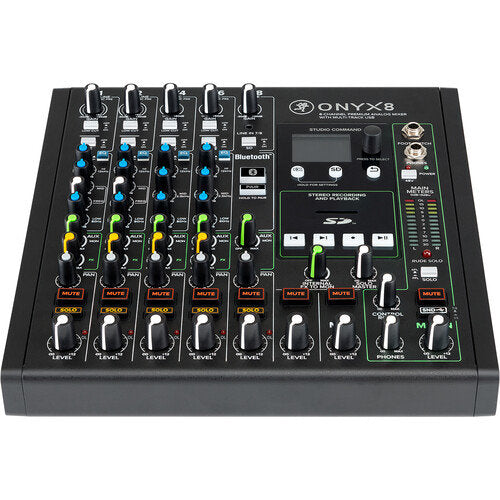 MACKIE ONYX8 8-CHANNEL PREMIUM ANALOG MIXER WITH MULTITRACK USB - ONYX8