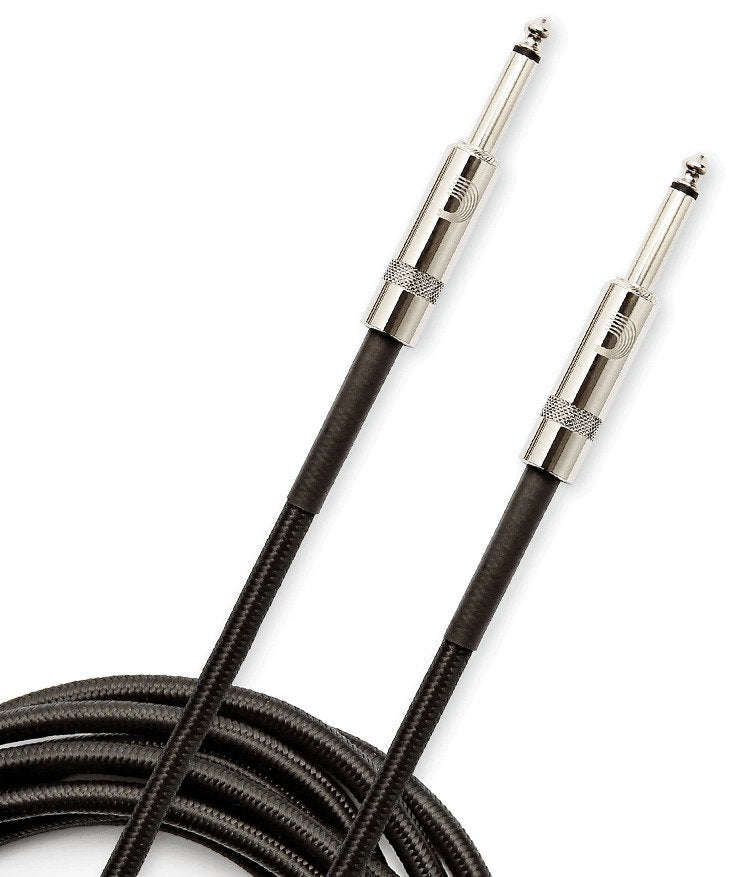 PLANET WAVES CUSTOM SERIES BRAIDED INSTRUMENT CABLE, BLACK, 20'