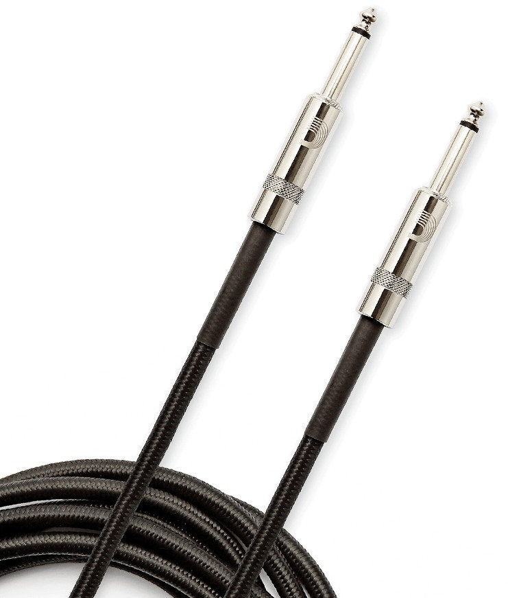 PLANET WAVES CUSTOM SERIES BRAIDED INSTRUMENT CABLE, BLACK, 15'