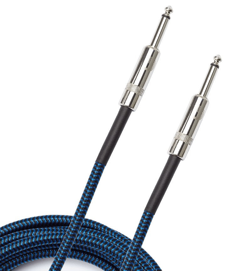 PLANET WAVES BRAIDED INSTRUMENT CABLE, 20' - BLUE
