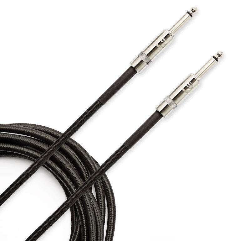 PLANET WAVES CUSTOM SERIES BRAIDED INSTRUMENT CABLE, BLACK, 10'