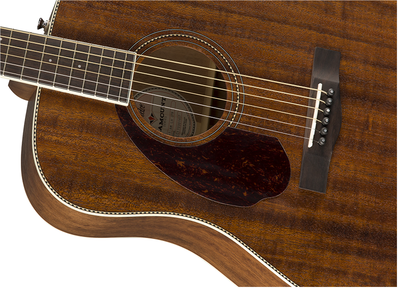 FENDER PM-1 DREADNOUGHT ALL-MAHOGANY LH WITH CASE