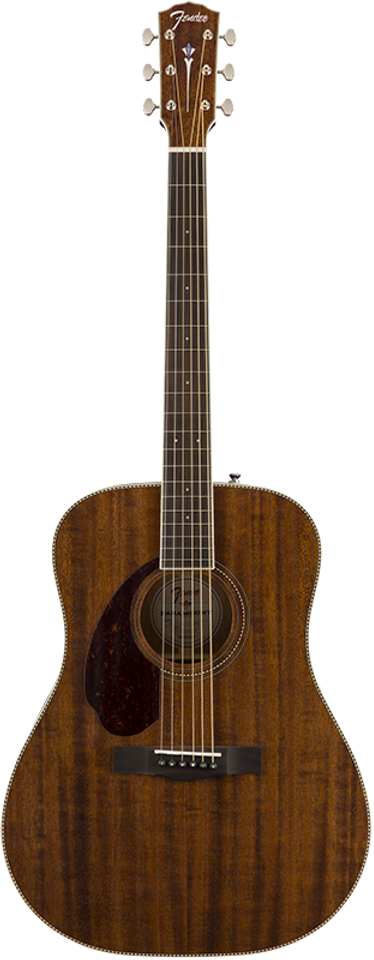 FENDER PM-1 DREADNOUGHT ALL-MAHOGANY LH WITH CASE