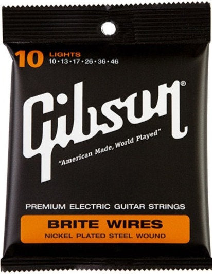 CUERDAS DE GUITARRA ELÉCTRICA PREMIUM GIBSON BRITE WIRES - G700-L