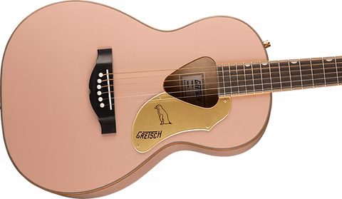 G5021E RANCHER PENGUIN PARLOR ACOUSTIC/ELECTRIC SHELL PINK - 271-4014-556
